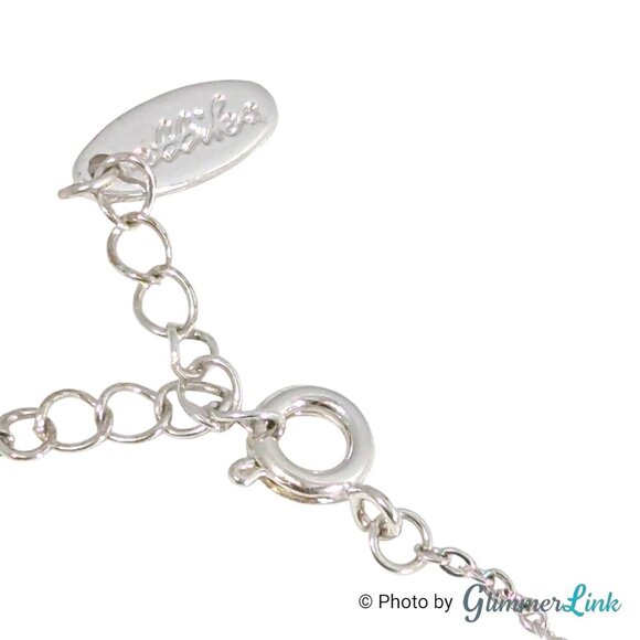 Ettika Minimalist Solo Crystal Silver Plater Chain Bracelet - Picture 5 of 10
